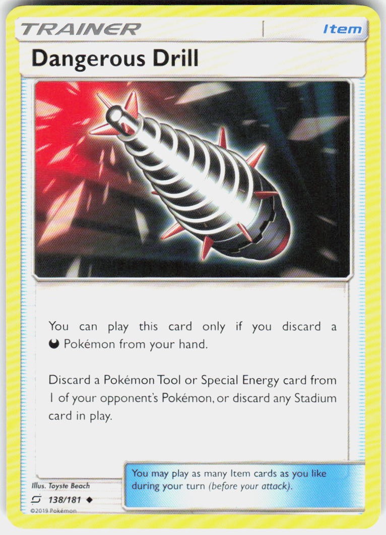 Dangerous Drill 138/181 Uncommon Team Up Pokemon Near Mint