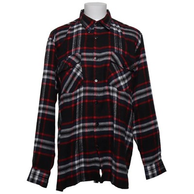 Gentry, Flanellhemd, Größe: 45, Schwarz/Rot/Blau, Karo, Flanell, Herren #1pz