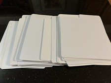 40 White Vinyl/ LP/ Dividers- Used- Marked on one Side  Blank on the other side