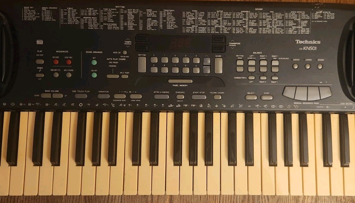 Technics SX KN501 Keyboard TESTED WORKS | eBay