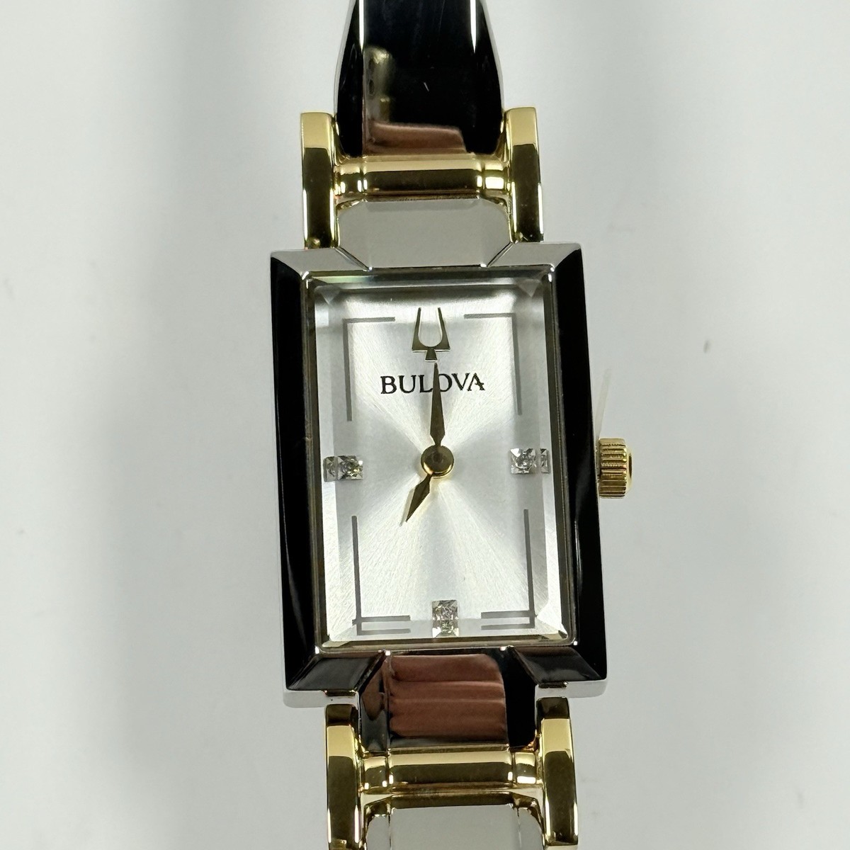 Bulova Classic 98P229 Diamond Two-Tone Stainless Steel Band  display picture 2