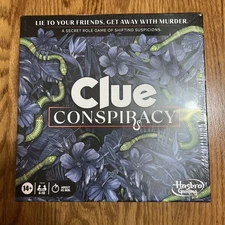 CLUE Conspiracy Board Game Hasbro Role Game