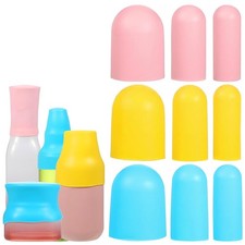 Silicone Bottle Covers for Travel, 9 Pack Leak Proof Travel Bottle Covers