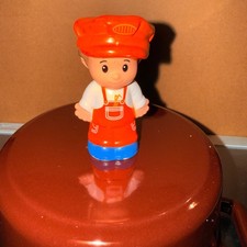 Fisher-Price Little People Baker Chef Kids OS Red Good CMP36 Career Figure 2014