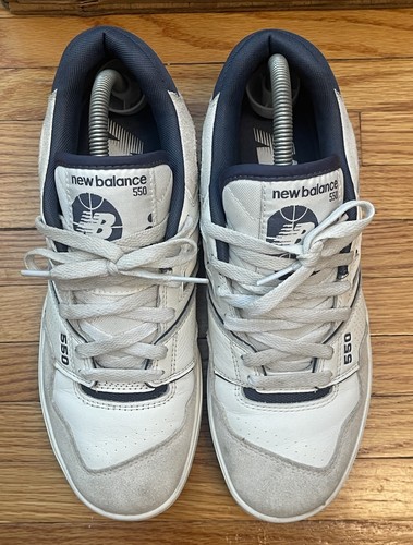 Scarpe uomo taglia 9 New Balance 550 bianche vintage indaco BB550STG Dunk 2023 - Foto 6 di 9