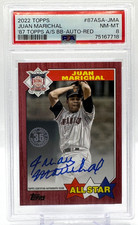 JUAN MARICHAL 2022 TOPPS 1987 ALL-STAR #87ASA-JMA AUTOGRAPH-RED 6/10 PSA 8 AUTO