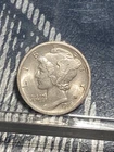 1916 Mercury Silver Dime Lustrous AU+ High Grade.