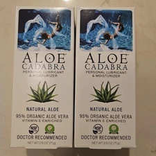 Aloe Cadabra Natural Water Based Personal Lube Organic Lubricant X2 Exp 8/2026+