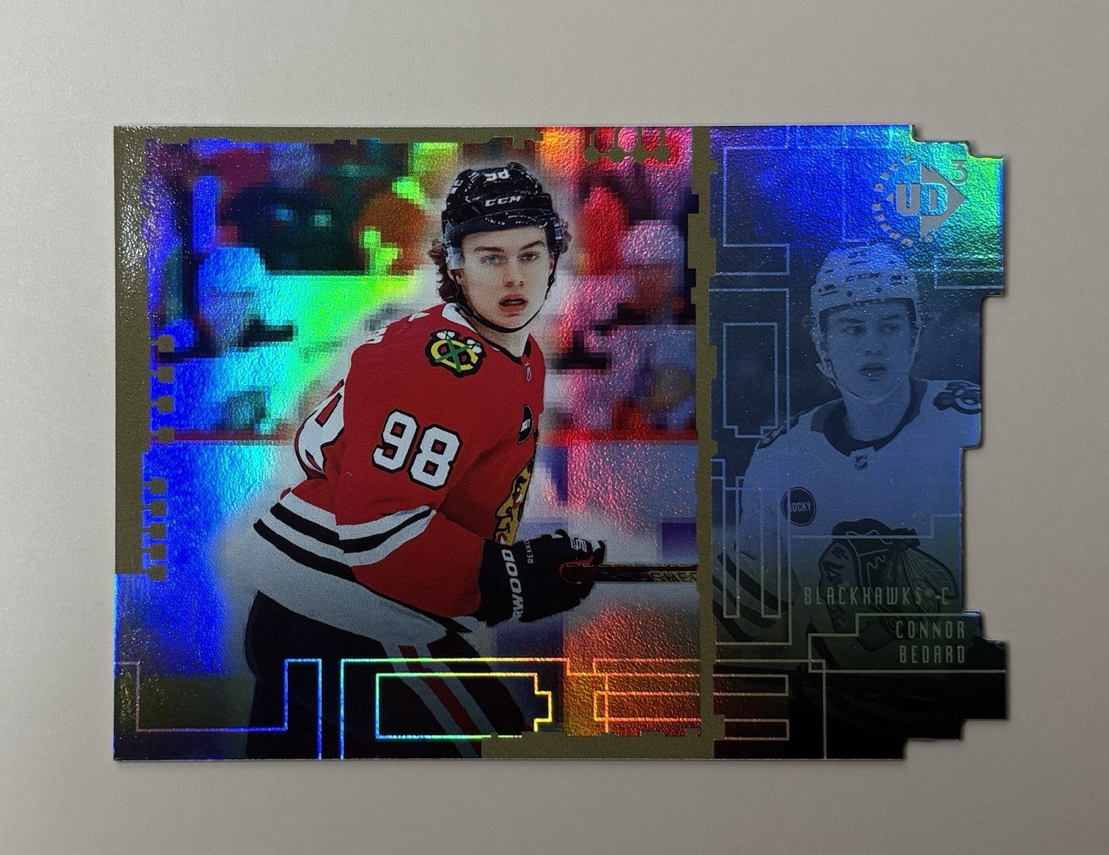 2023-24 Connor Bedard - Upper Deck Extended UD3 Die-Cut Retro Rookie #UD3-3🔥🔥