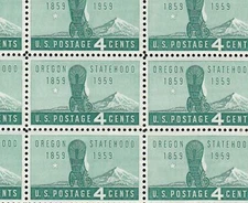 SCOTT 1124    OREGON STATEHOOD  4 CENT MNH   FULL  SHEET OF  50