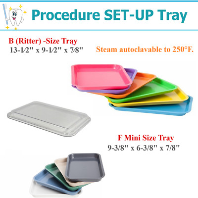Comin Instrument Set Dental Autoclavable Trays Plastic Instrument Set Up Flat Tray Size B ...