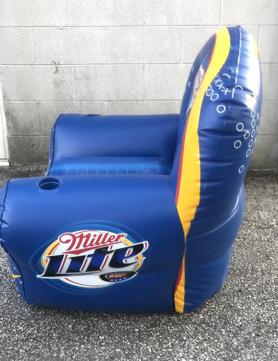 Miller Lite Beer NFL Giant Inflate Blowup ESPN Football Chair
