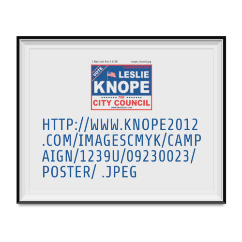 Leslie Knope City Council Screwed Up Sign Poster Parks And Recreation Rec 11x14 - Picture 1 of 1