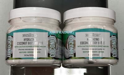 (2-Pk) SPATHECARY ~ HYDRATING COCONUT BODY BUTTER w/ CACTUS FLOWER & SWEET MELON