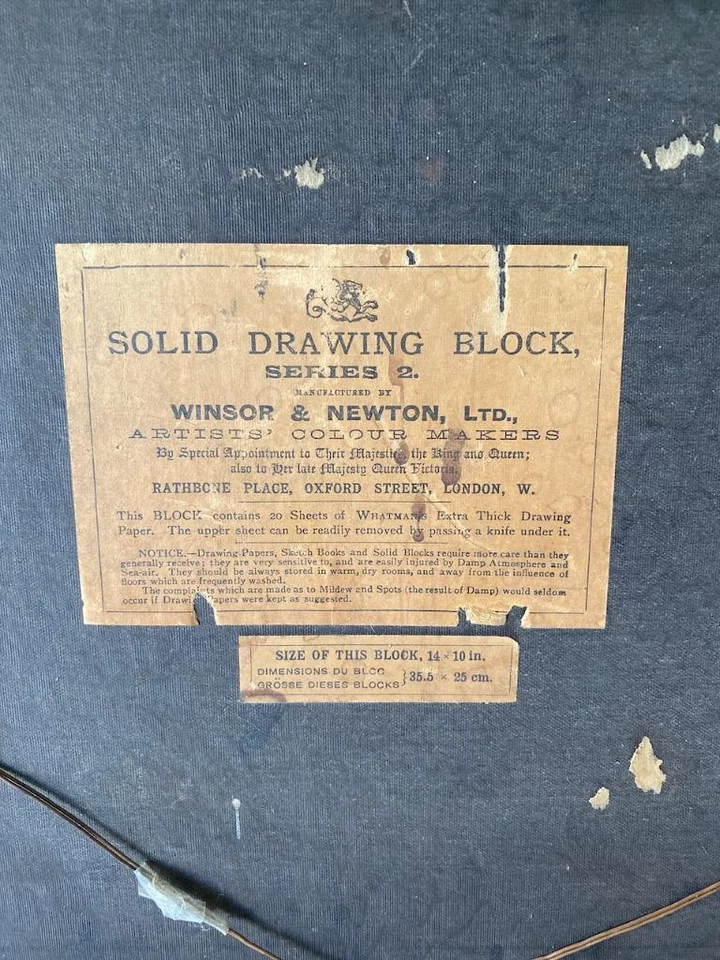 Pintura em aquarela original Wycliffe Egginton (1875-1951) alimentação de gado emoldurada - Imagem 4 de 4