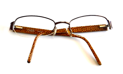 COACH “Adalaide” 223 Tan Eyeglasses Frame  51-18-135 COACH “Adalaide” 223 Tan Eyeglasses Frame 51-18-135 With  main image 4