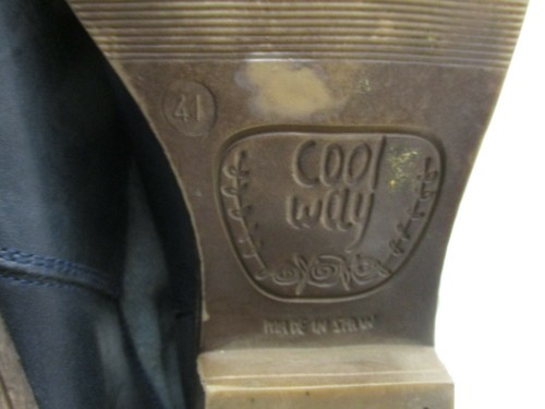 Botas al tobillo para mujer Coolway de cuero azul angustiado talla 41 EUR - Imagen 9 de 9