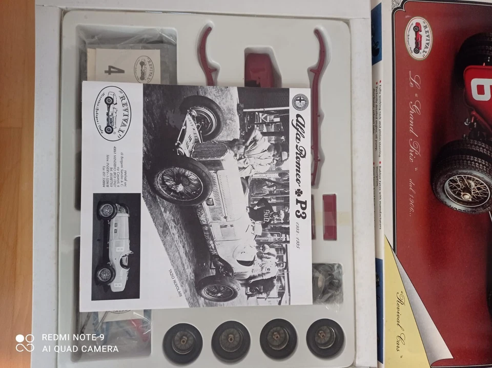 Metal Kit Revival Alfa Romeo P3 Ruote Gemellate Scuderia Ferrari 1/20 New !! - Immagine 4 di 4