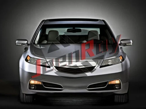1 par de cubiertas de faros delanteros L&R transparentes + pegamento de sellado para Acura TL 2009-2014 - Imagen 4 de 7