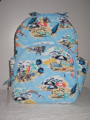 New Vera Bradley Essential Compact Backpack Beach Treasures  display picture 1