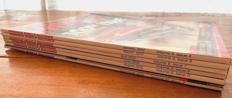 HEMMINGS MUSCLE MACHINES MAGAZINE ~ LOT OF 6 ISSUES ~ 2012