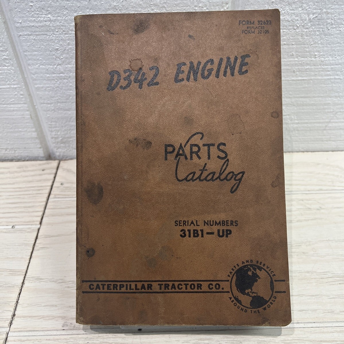 CAT Caterpillar D342 Engine Parts Catalog 32623 Form 1958 Book