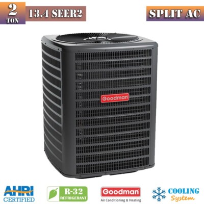 Goodman R-32 Split Air Conditioner Condenser 2 Ton 13.4 SEER2 GLXS3BN2410 1-Phse