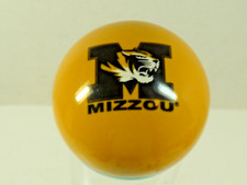 MIZZOU Pool Billiard Ball Solid Yellow Missouri Tigers Logo - 2 " A 