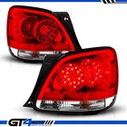 For 98-05 Lexus GS300 400 430 Red Clear LED Rear Brake Tail Lights 2pcs Set