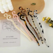 Hair Sticks Chinese Style Vintage Acetate Chopstick Womens Hairpins Hair Clips