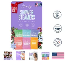 Gourmet Shower Steamers - 6 Soothing Aromatherapy Tablets for Ultimate Self-Care
