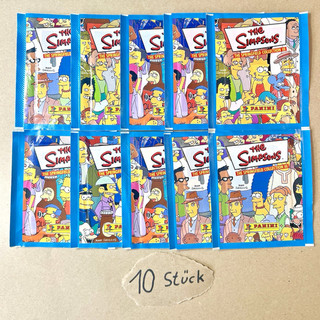 10x Simpsons Springfield Collection 3 (2001) Booster Panini Stickertüte Pack