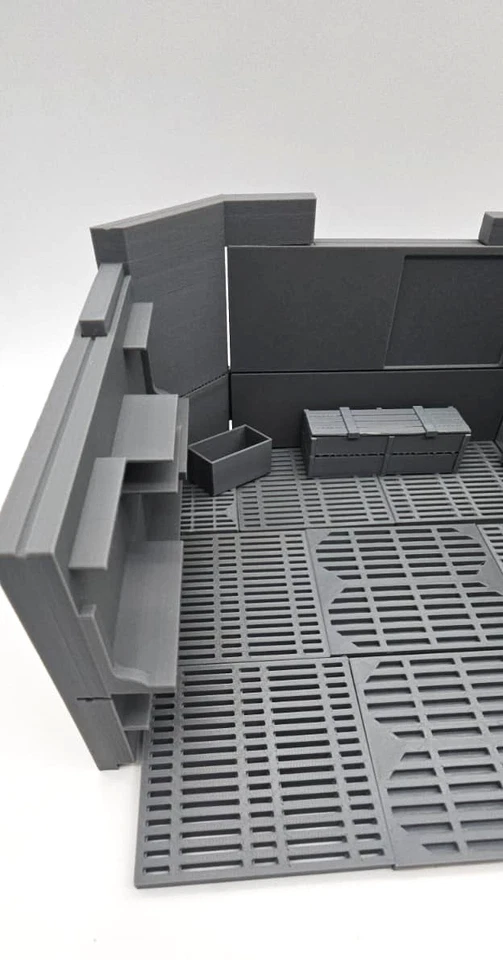 Centro de Controle Sala de Comando 3,75" Figura Playset Dobrável 1:18 Diorama - Imagem 4 de 4