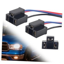 2PCS H4 Female Headlight Connector,18AWG Car Headlight Socket Pigtail