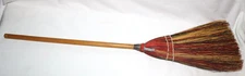 Vintage Kentucky Folk-Art Berea College 38" Handmade Hearth Broom