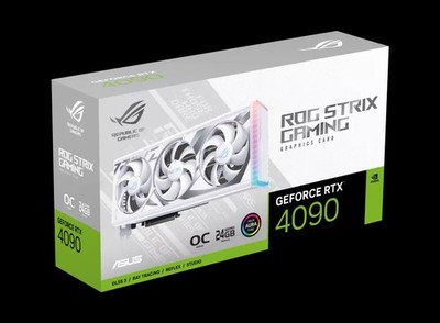 ASUS ROG Strix GeForce RTX 4090 24G GDDR6X White OC Edition Gaming Grafikkarte