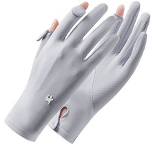 Unisex UV Protection Sunblock Gloves - Women Man Full Finger Sunscreen Gloves...