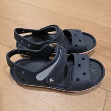 Crocs Shoes J 3 Kids Crocband Sandals Waterproof Boys Classic Blue Navy