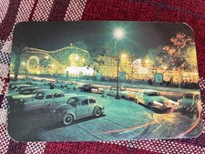 LA MONTANA RUSA & RATON LOCO ROLLER COASTERS POSTCARD CHEPULTEPEC PARK MEXICO