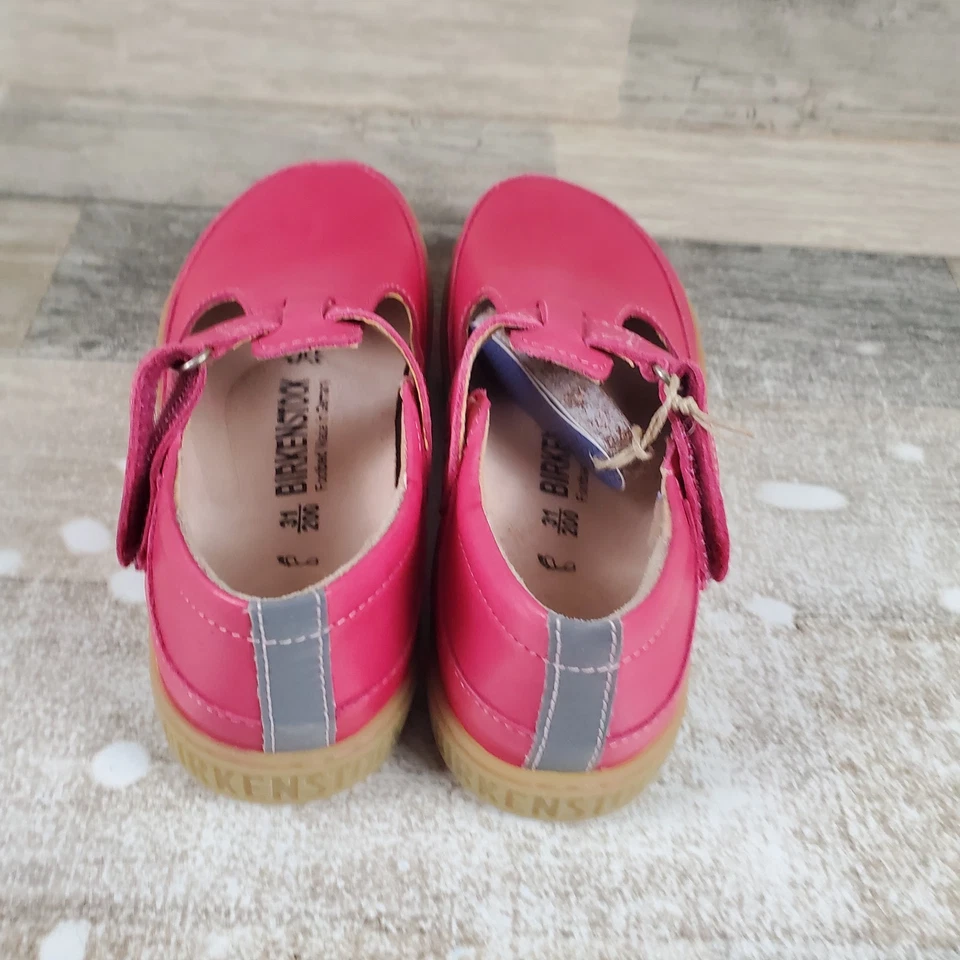 Туфли для девочек Birkenstock Abilene размер 13 фуксия кожаный крюк и петля Mary Jane - Изображение 3 из 4