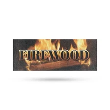 Firewood Vinyl Decal Camping Essentials Winter Heating Reliable Quality