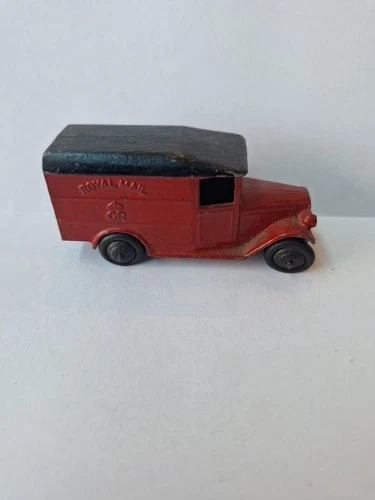 Dinky Toys Meccano Royal Mail Truck 34B Metal Car England Vtg Red Black