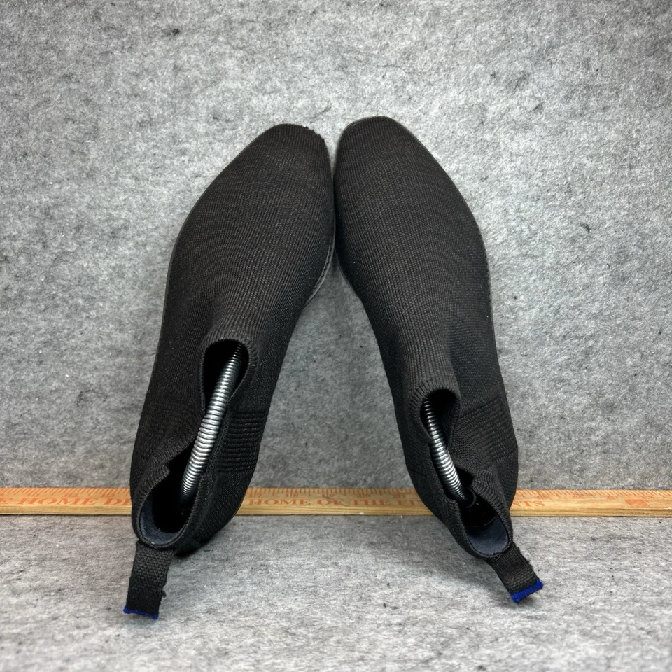 ROTHY'S The Merino Ankle Wool Slip-On Ankle Booties Chelsea Black Size 9.5 - Image 4 of 4