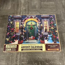 New Christmas Advent Calendar Jigsaw Puzzle 1008 Pieces Holiday Welcome Scene