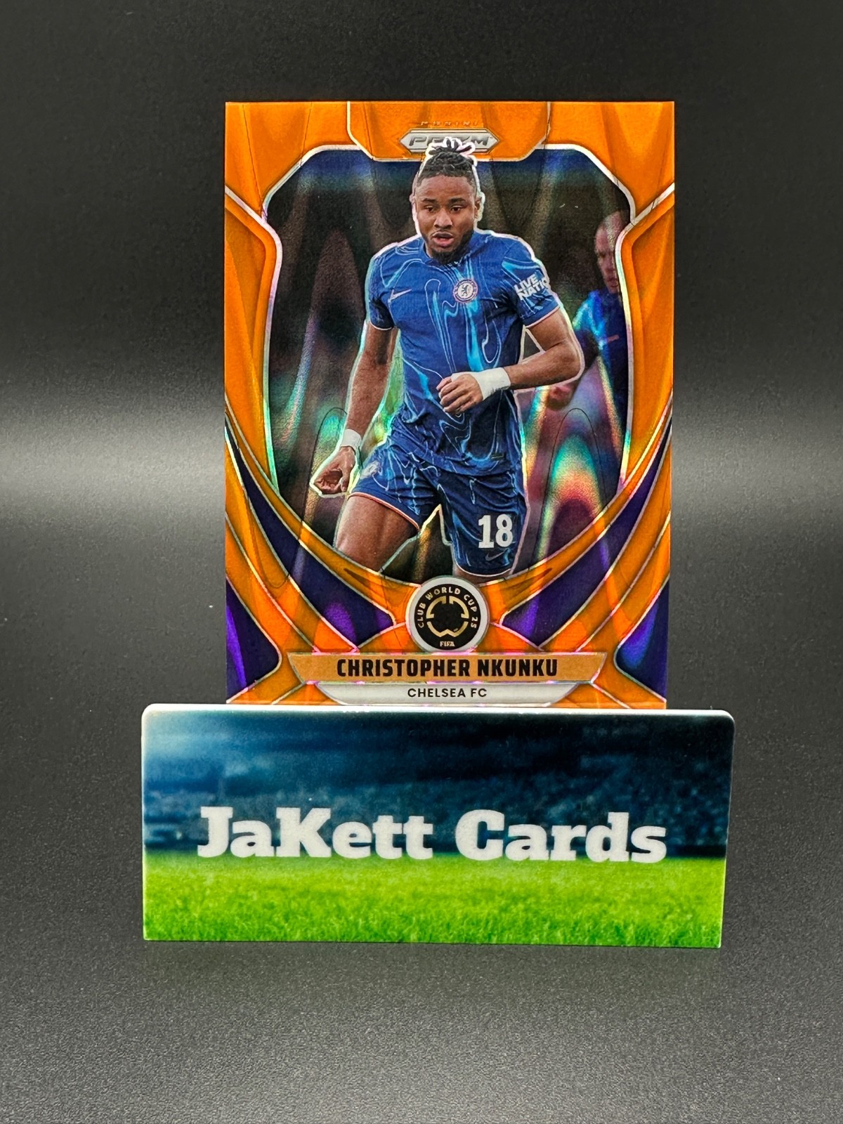 2025 Panini Prizm Club World Cup FIFA Christopher Nkunku #66 Orange Seismic /199