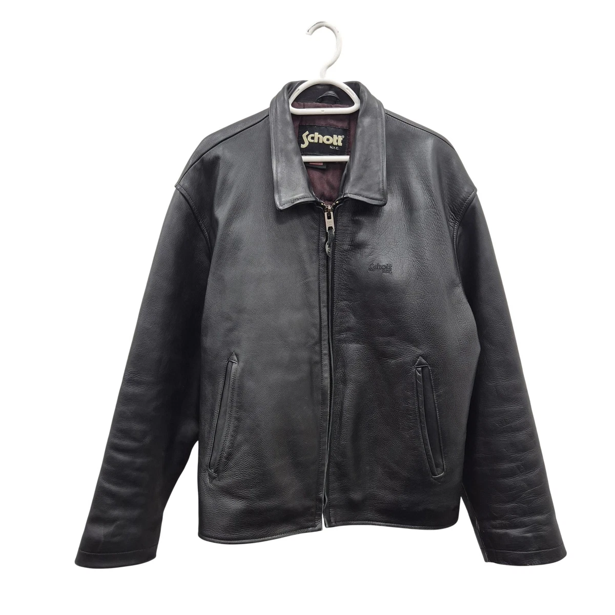SCHOTT Zip Leather Outer Shell Coats, Jackets & Vests for Men for
