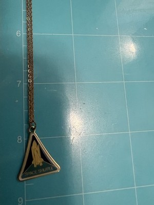 VTG NASA Space Shuttle Pendant Necklace  15 