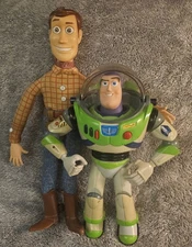 VTG Pixar Disney TOY STORY Thinkway Action Figures Woody & Buzz Lightyear Toys