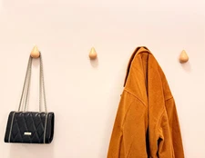 Droplet Hook Coat Rack Wall Mount - Boho Coat Hooks, Hat Rack for Wall, Towel...