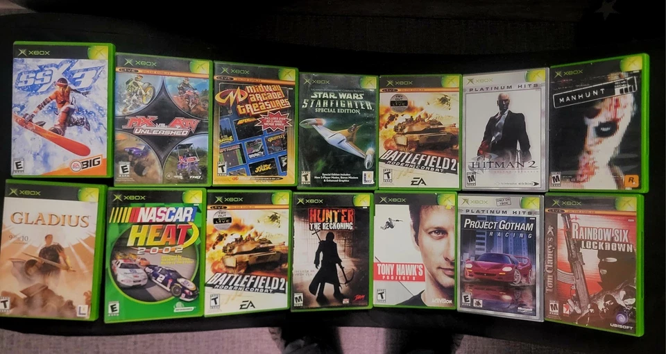 Paquete de 27 juegos originales Microsoft Xbox. Deportes, acción, carreras, aventura Foto 2 de 2